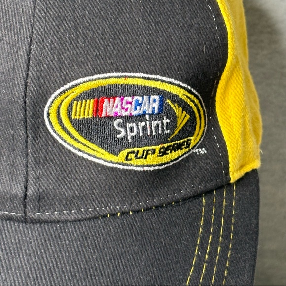 Nascar Sprint Cup Series Hat Spell Out Script Logo Strap Back Baseball Dad Cap - Picture 4 of 12